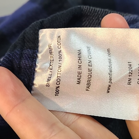 Penfield Flannel Button Down Shirt Comfy Winter Casual Size Small - Picture 5 of 6